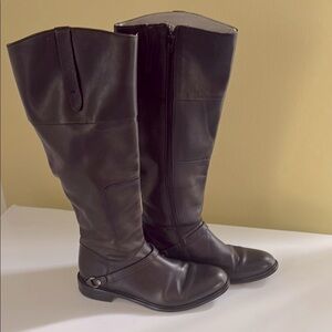 Johnston & Murphy Black Leather Tall Leather Boot Size 8